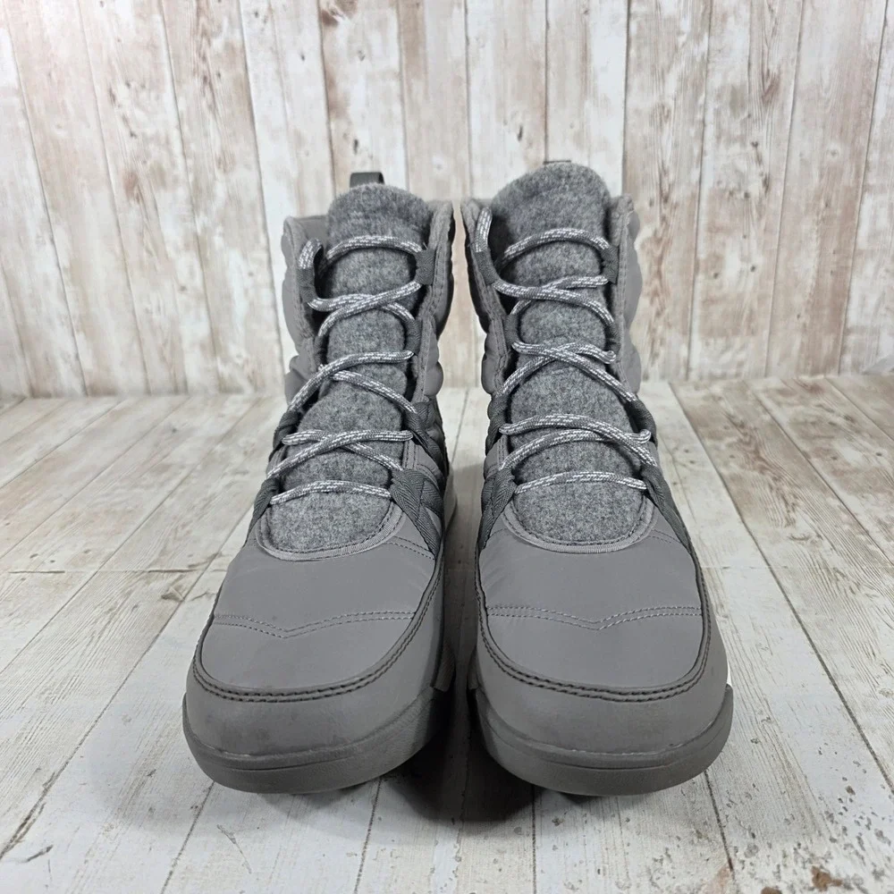 Sorel‎ Whitney II Short Lace Waterproof Winter Boots Grey NL5162-061 Womens 9.5